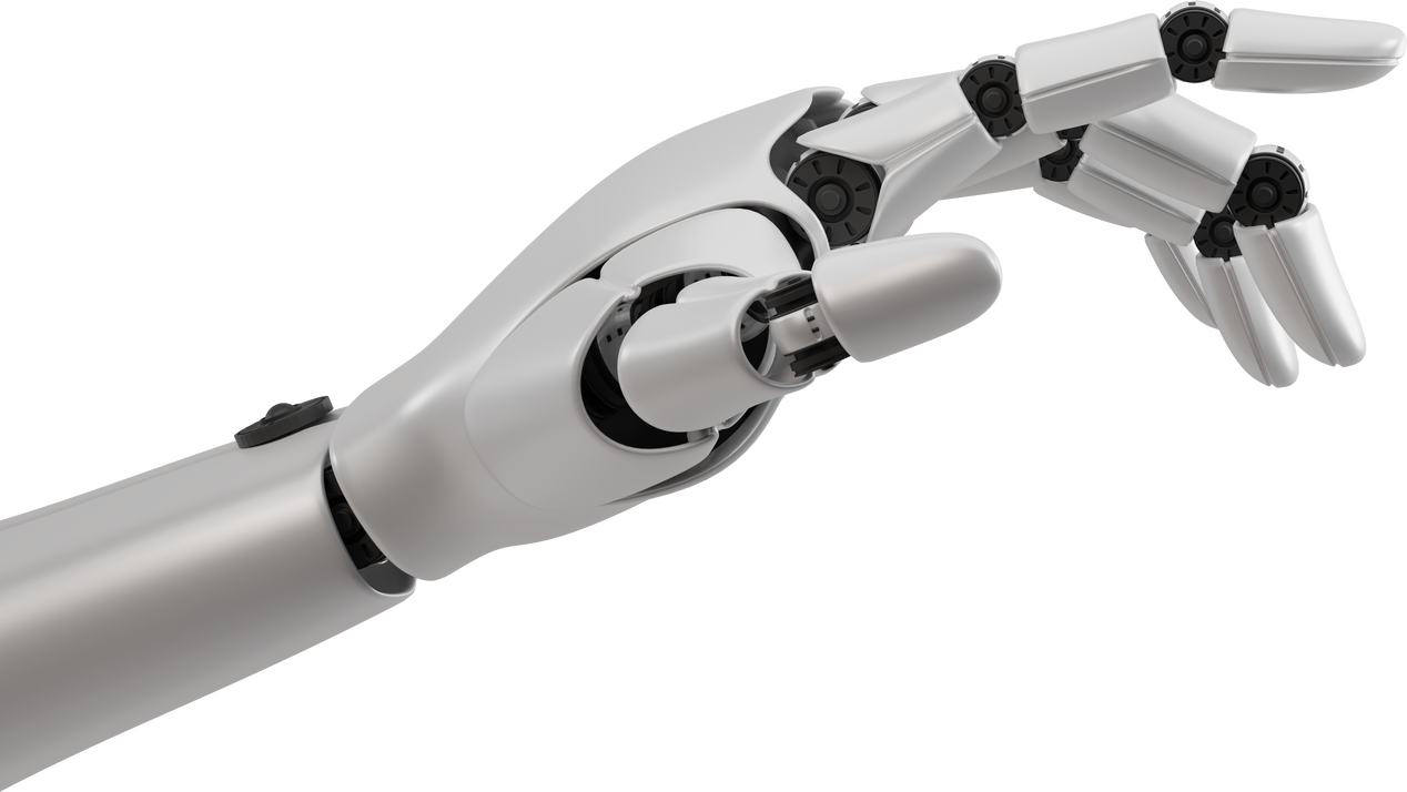 Robot hand artificial intelligence a.i. machine learning technology